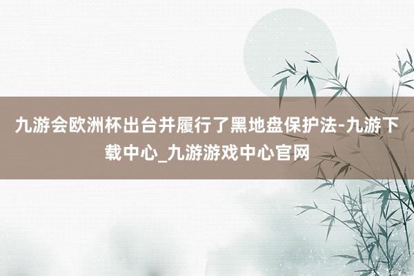 九游会欧洲杯出台并履行了黑地盘保护法-九游下载中心_九游游戏中心官网